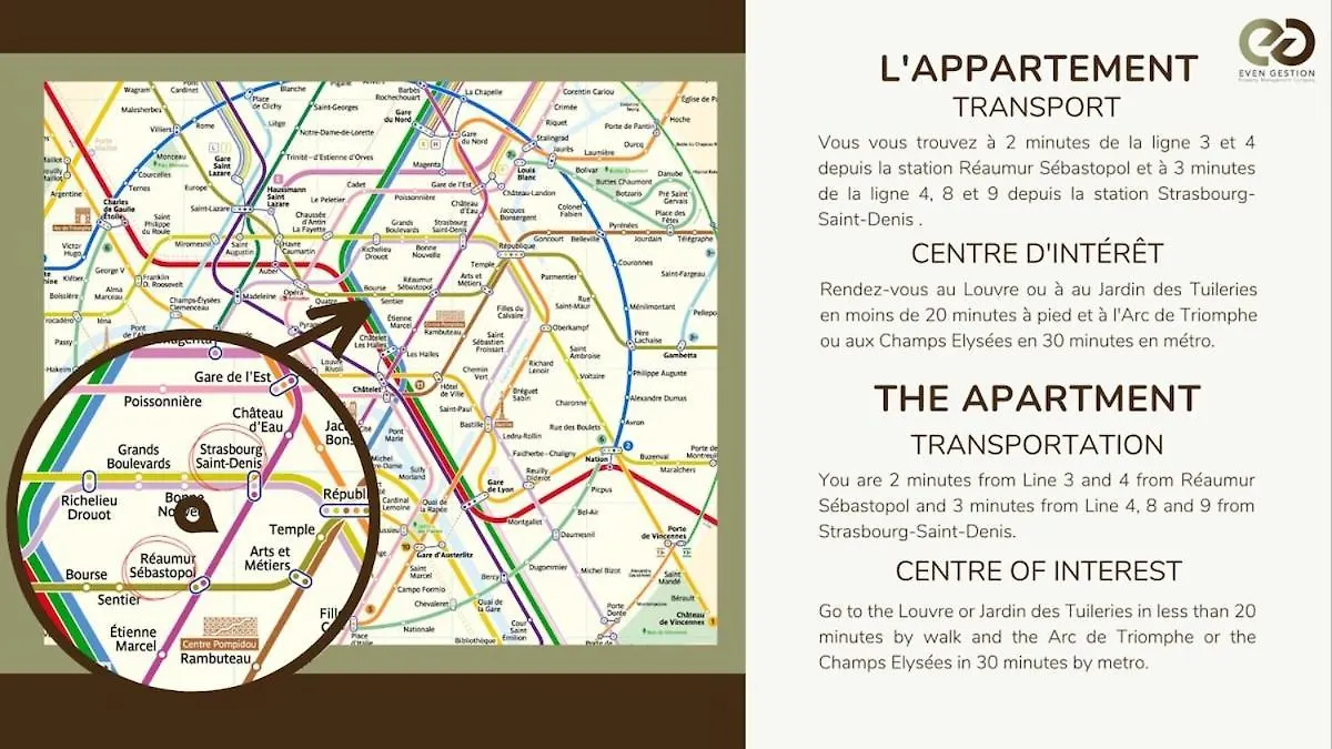 # Republique # Paris2 # Chatelet # 2Bedrooms 0*, Paris